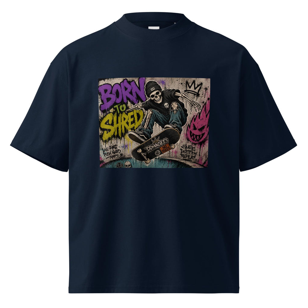 DDMaGee's Graffiti Unisex organic oversized high neck t-shirt