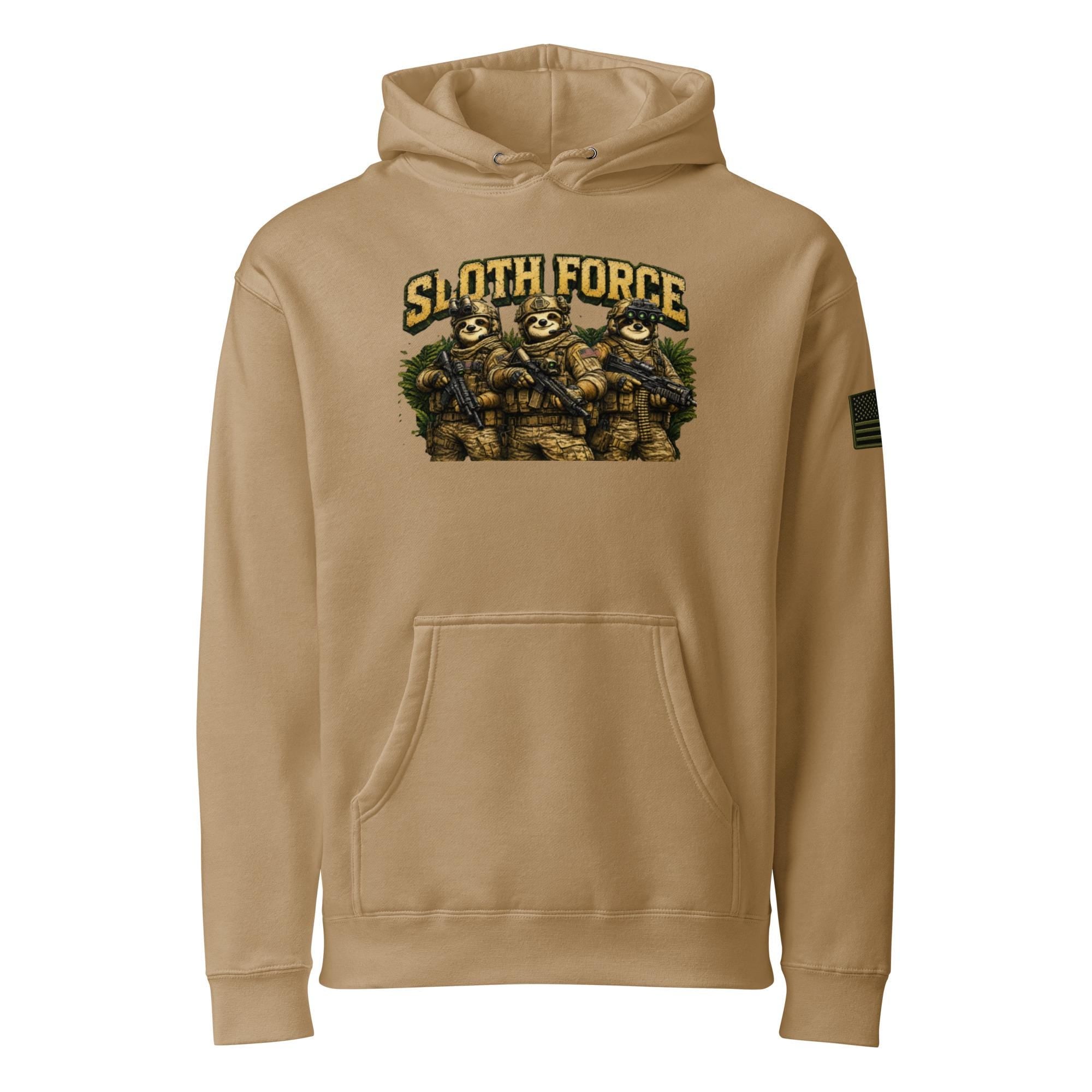 Sloth Force Unisex Heavyweight Hooded Sweatshirt | Independent Trading Co. IND4000