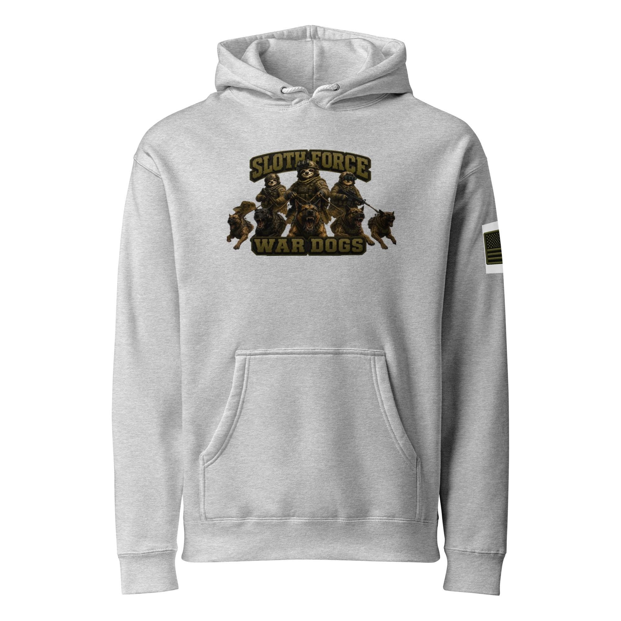 Sloth Force War Dogs Unisex Heavyweight Hooded Sweatshirt | Independent Trading Co. IND4000