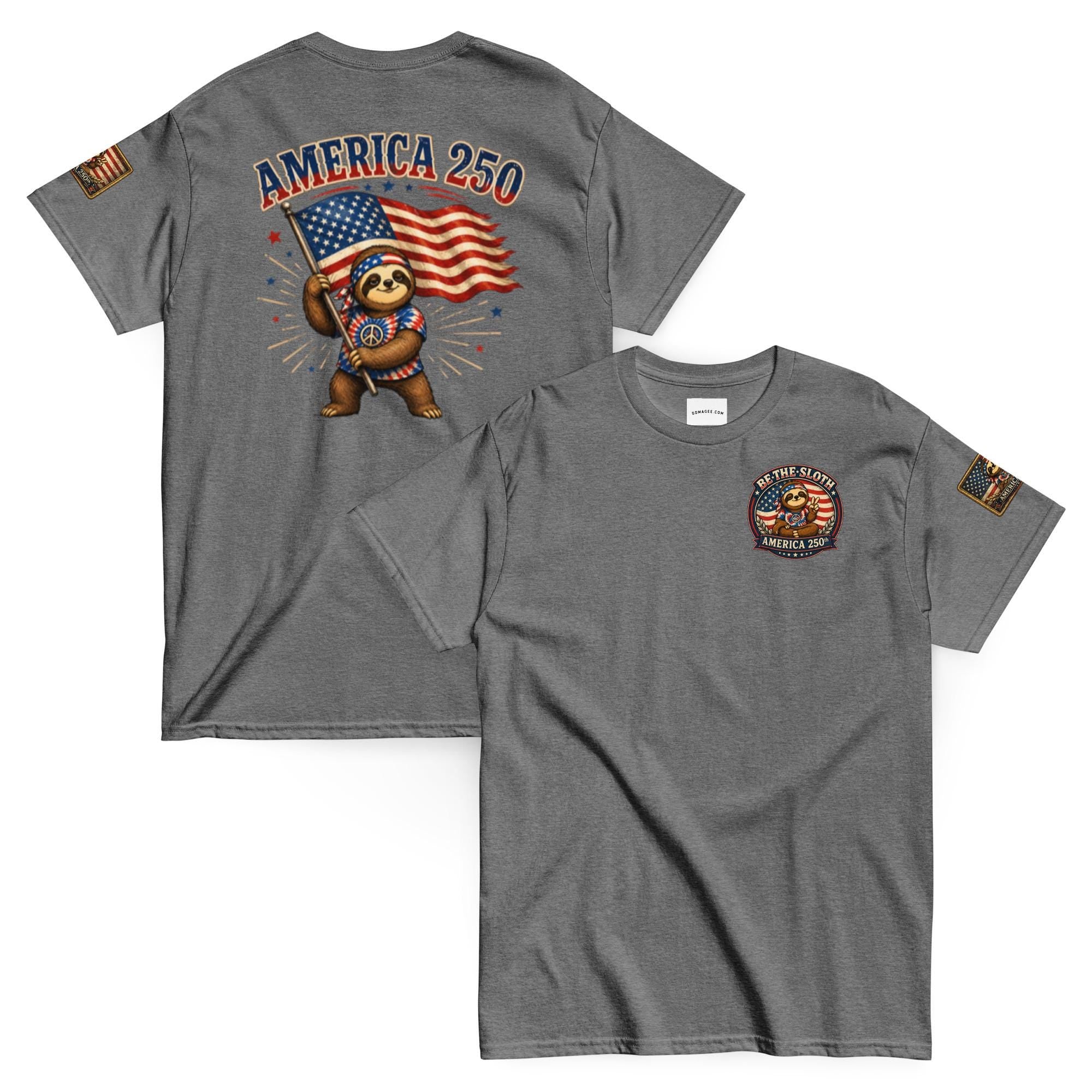 Be The Sloth America's 250 Flag Unisex classic tee