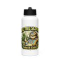 Be The Sloth Take It Easy Stainless steel water bottle with a straw lid