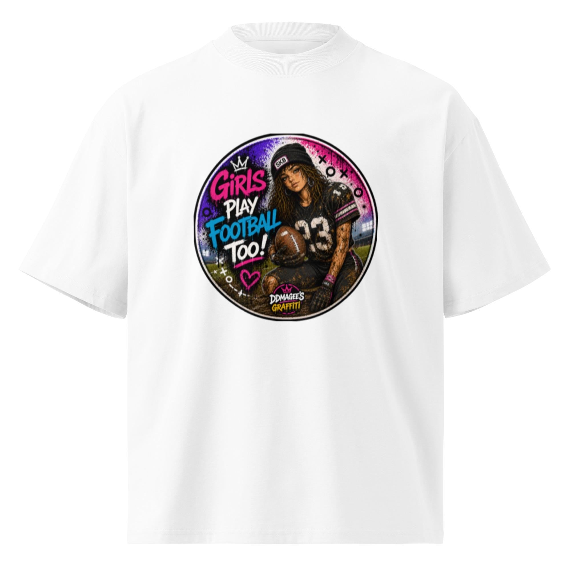 DDMaGee's Graffiti Unisex organic oversized high neck t-shirt