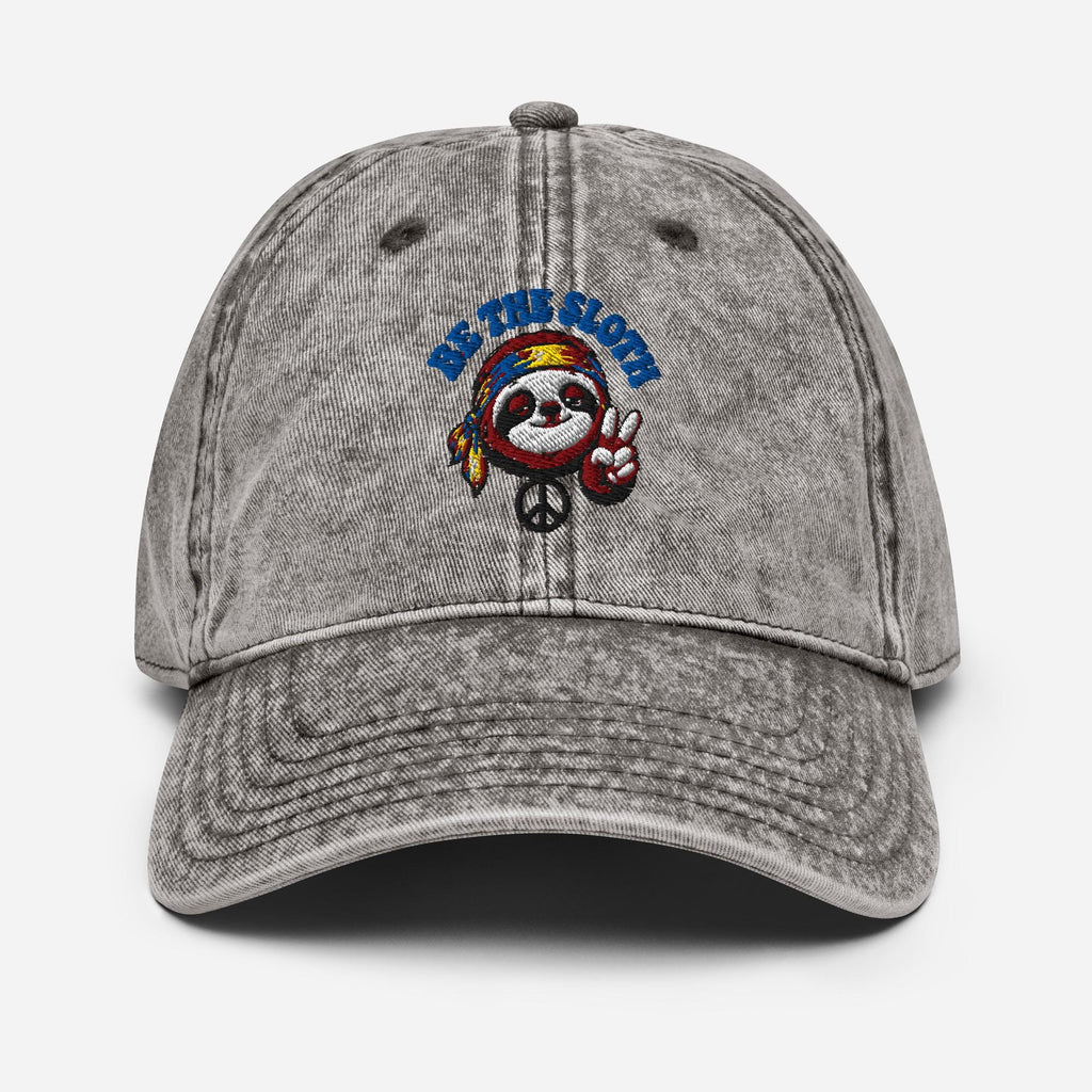 Be The Sloth Vintage Cotton Twill Cap