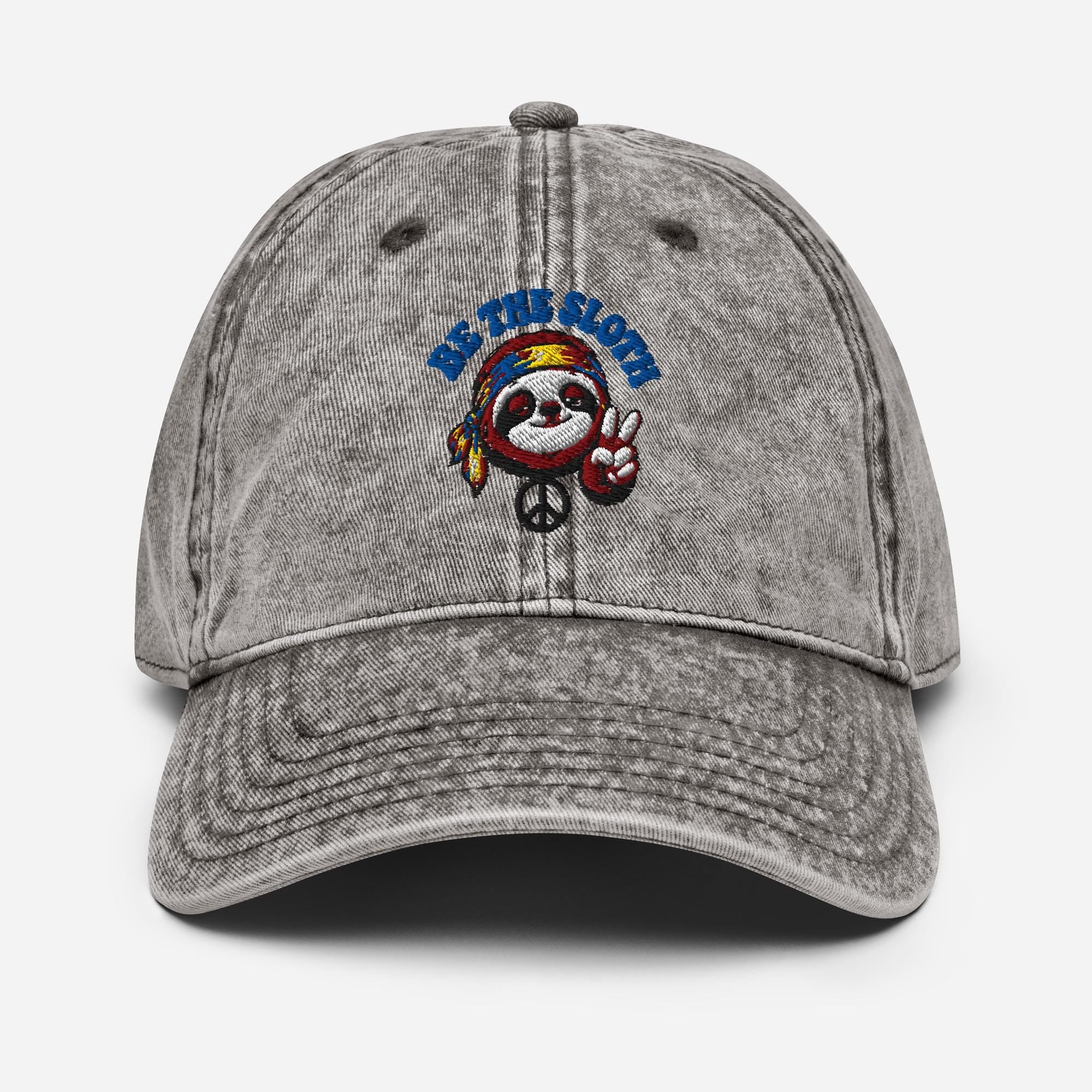 Be The Sloth Vintage Cotton Twill Cap