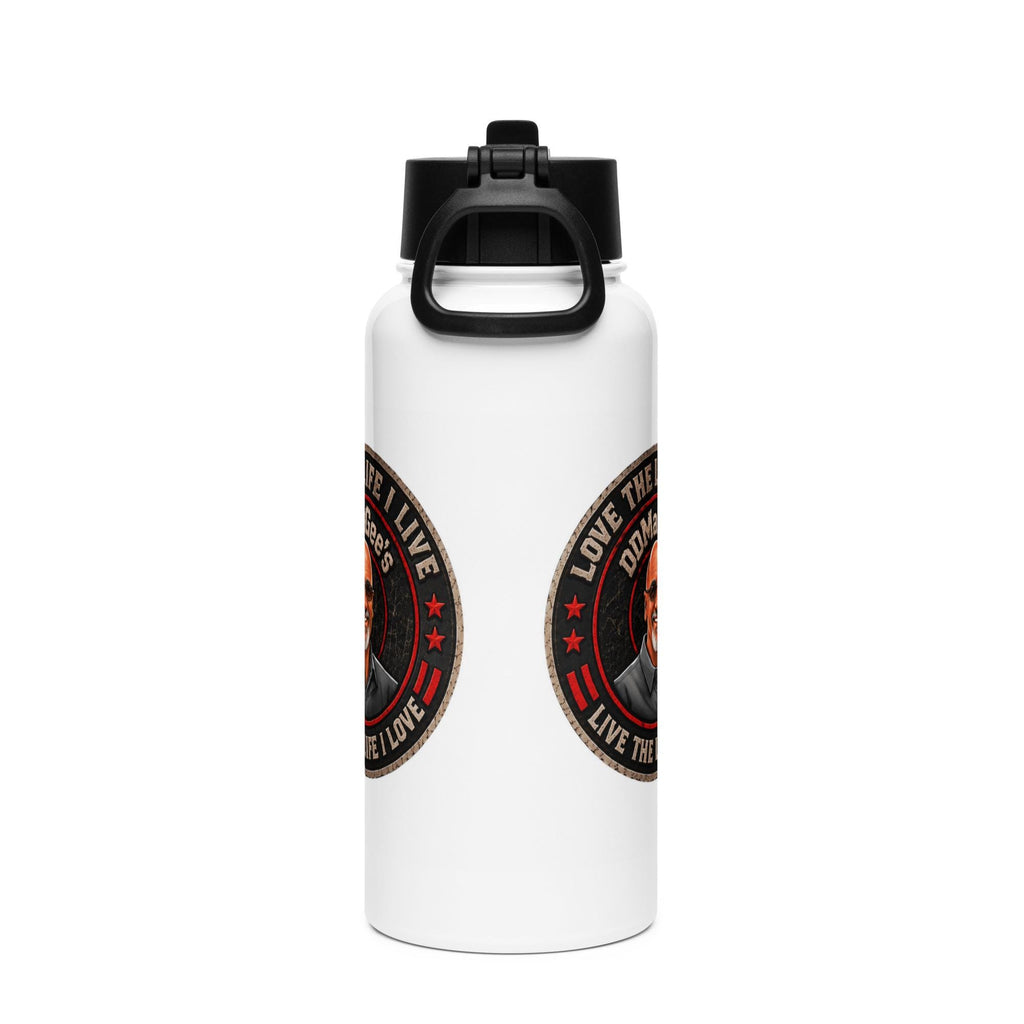 DDMaGee's Stainless steel water bottle with a straw lid