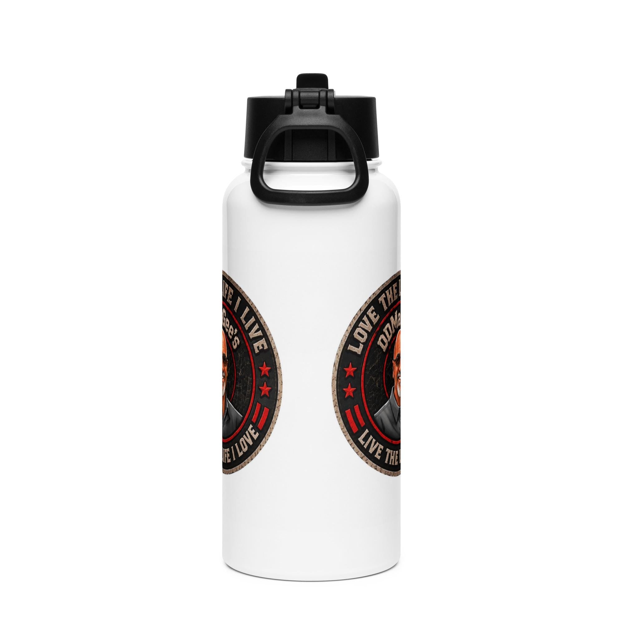 DDMaGee's Stainless steel water bottle with a straw lid