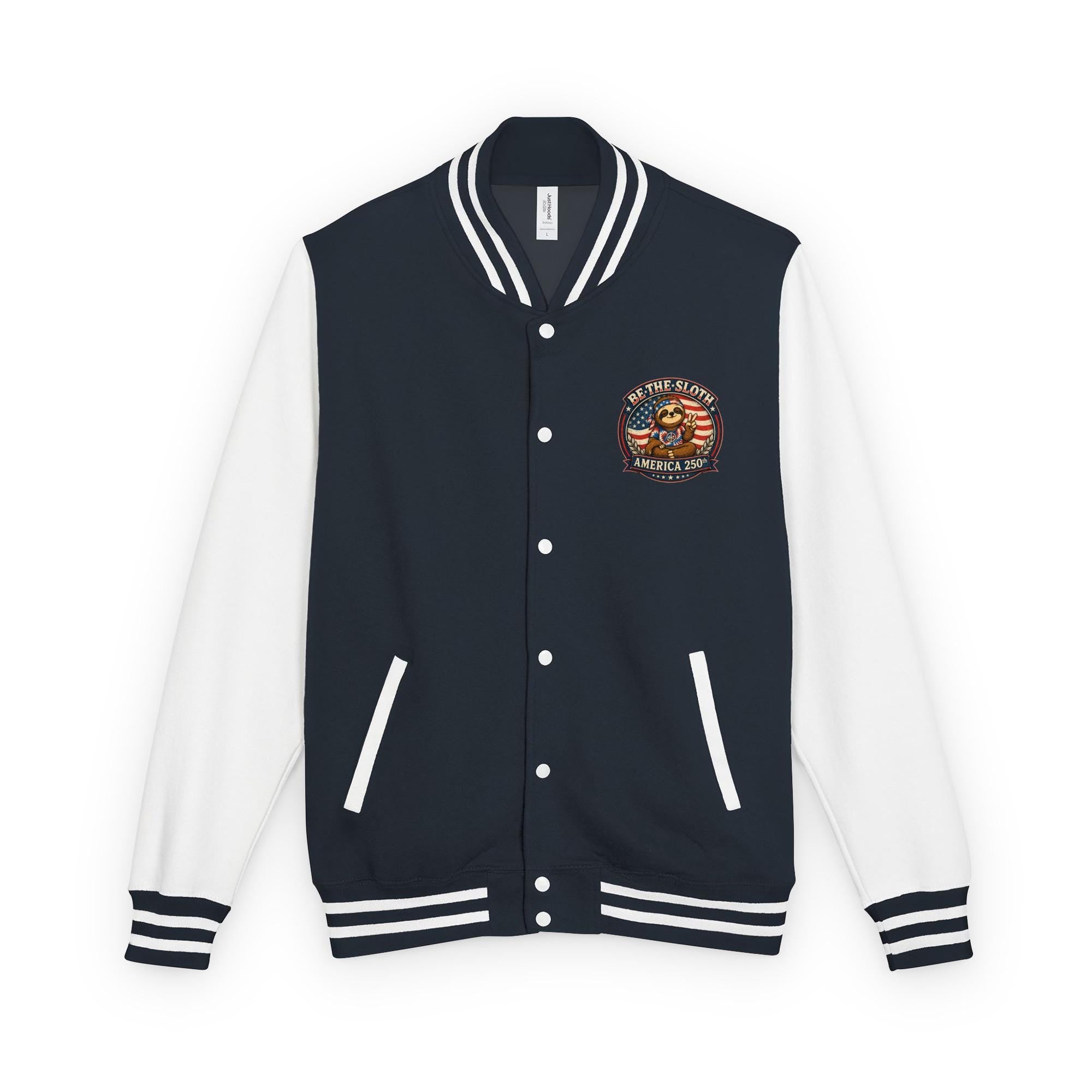 Be The Sloth America 250 Heavyweight letterman jacket