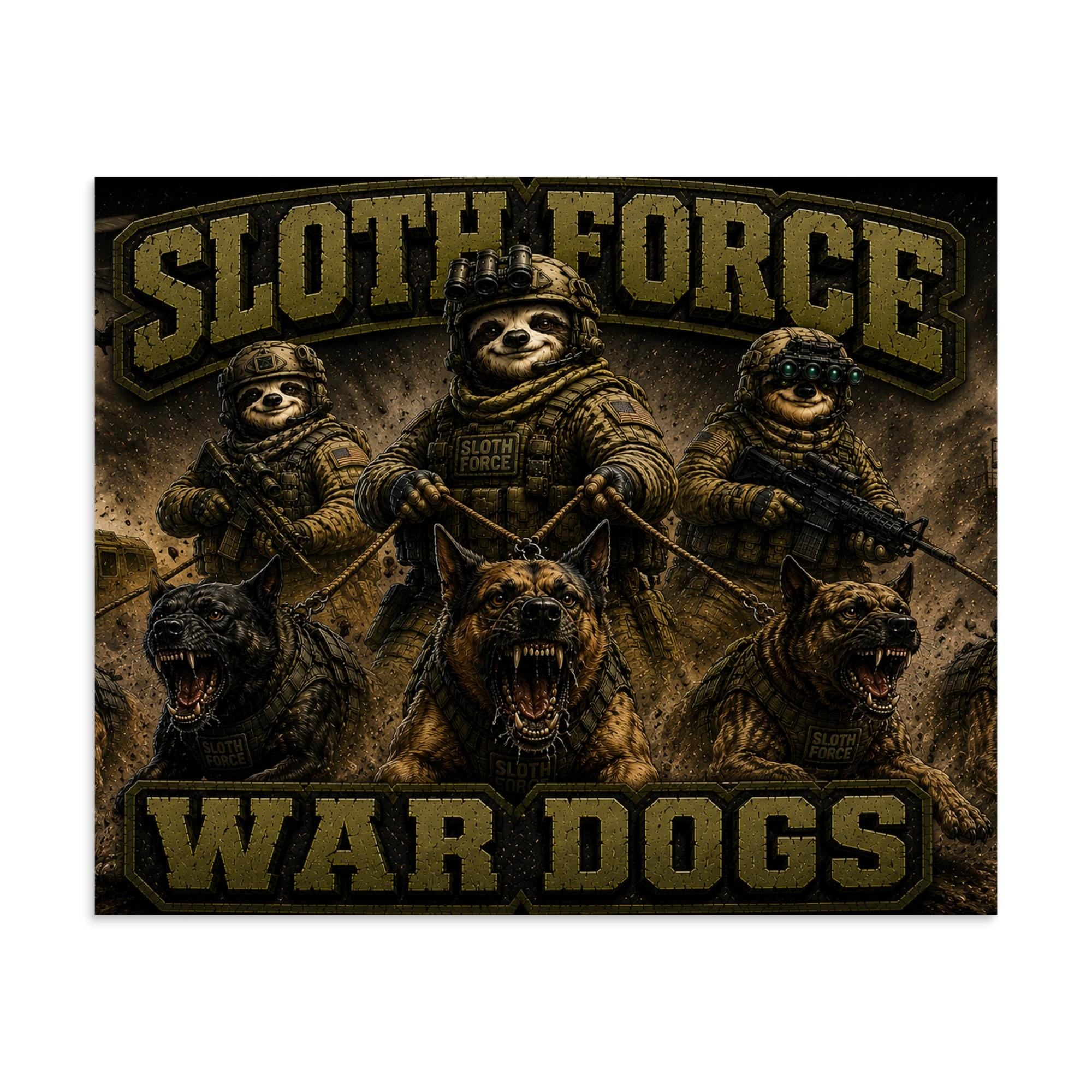 DDMaGee's Sloth Force War Dogs Poster