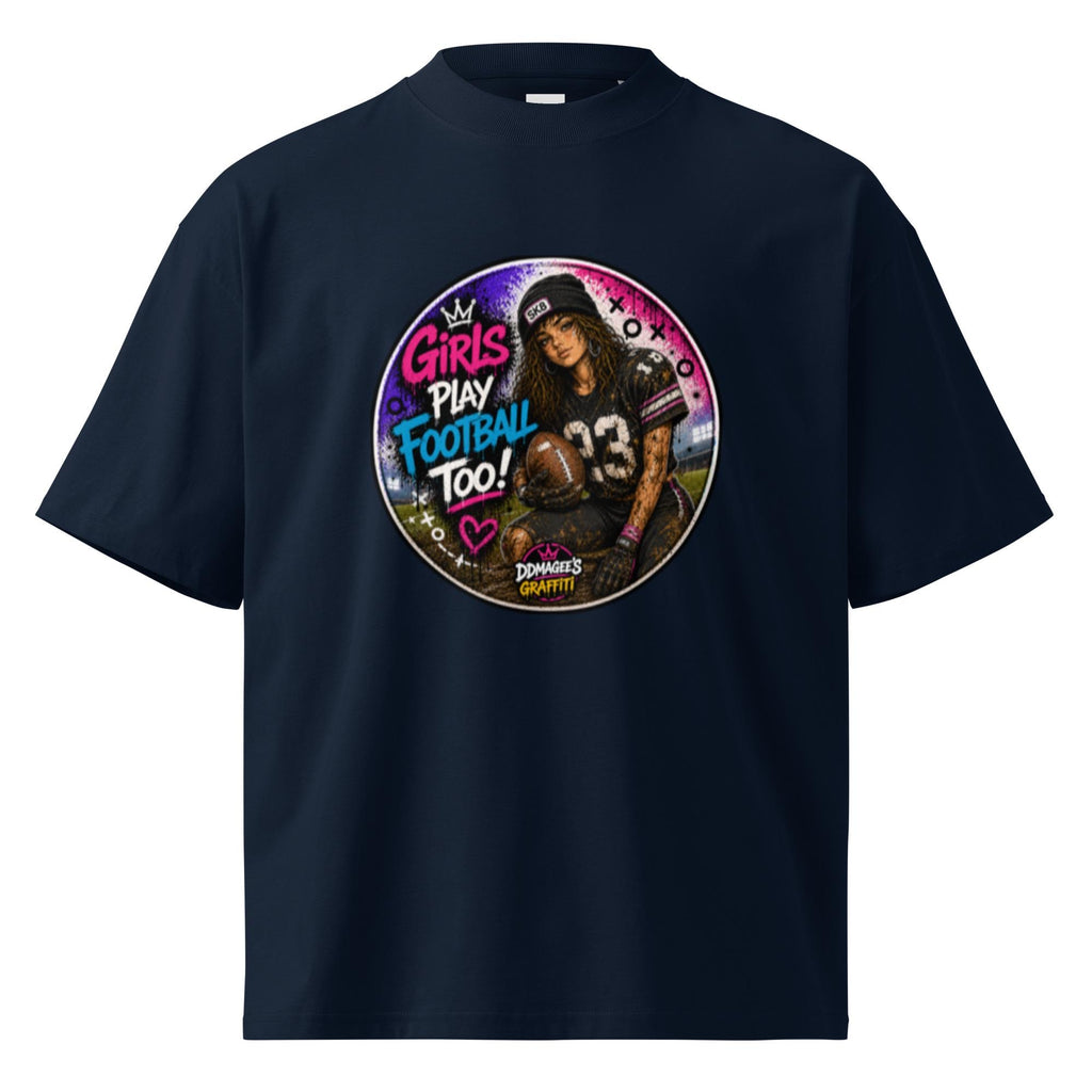 DDMaGee's Graffiti Unisex organic oversized high neck t-shirt