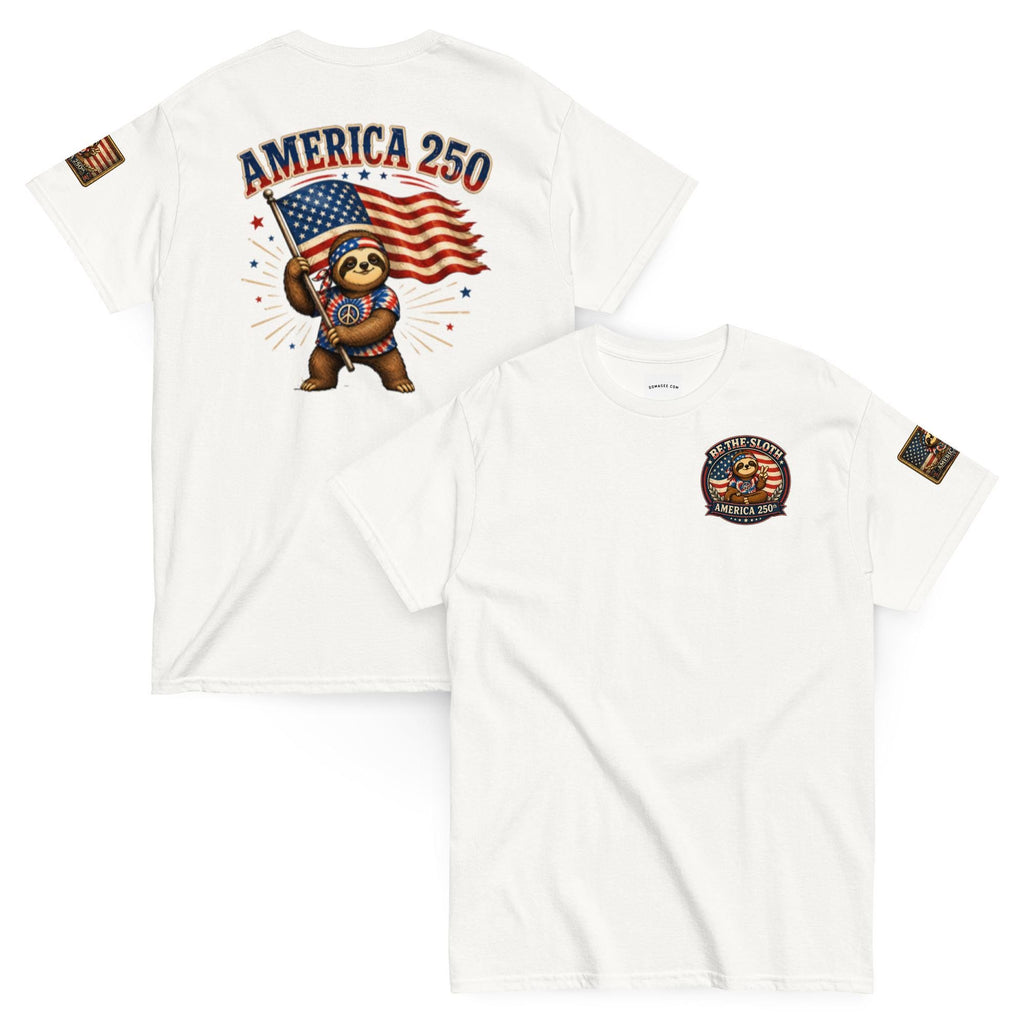 Be The Sloth America's 250 Flag Unisex classic tee