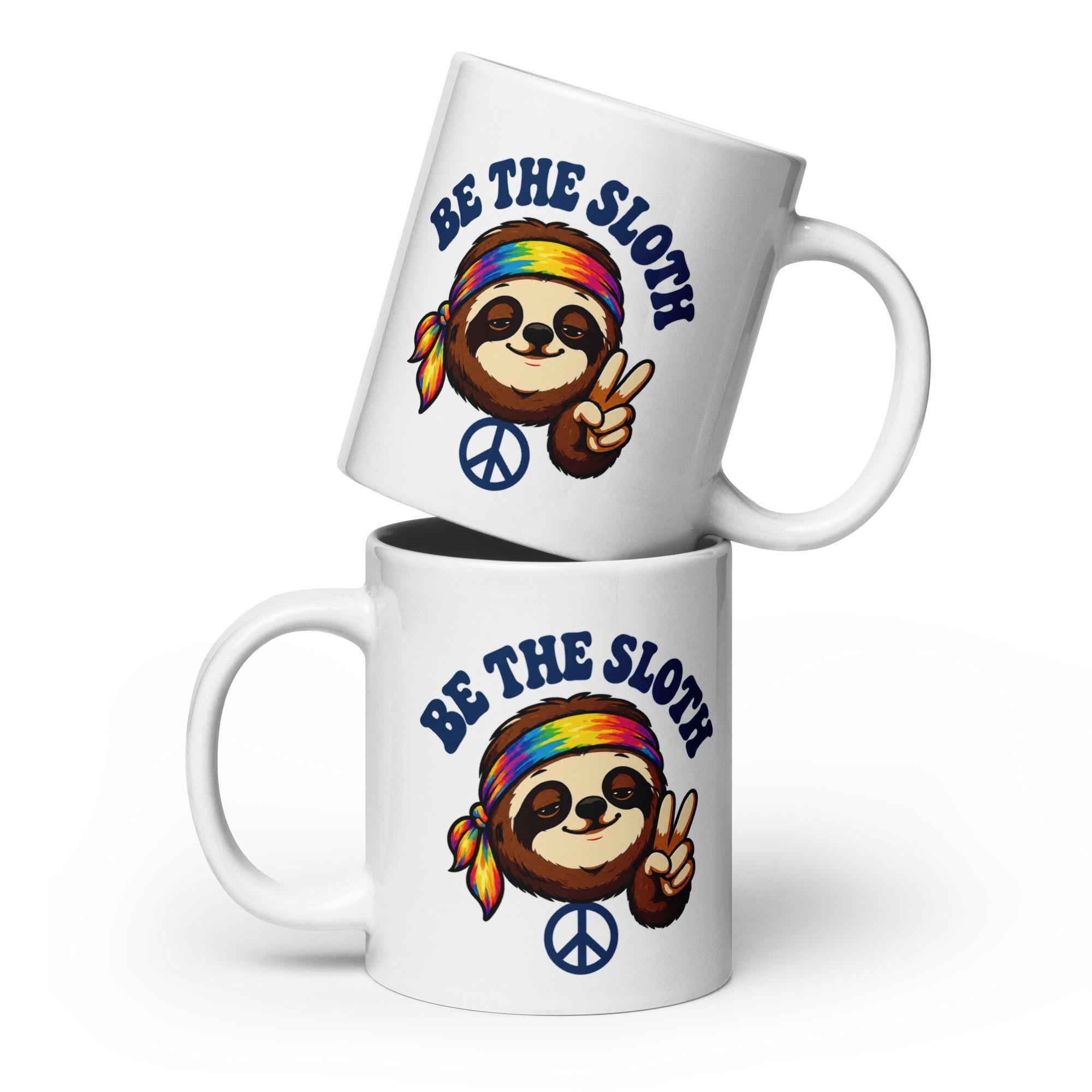 BE THE SLOTH White glossy mug