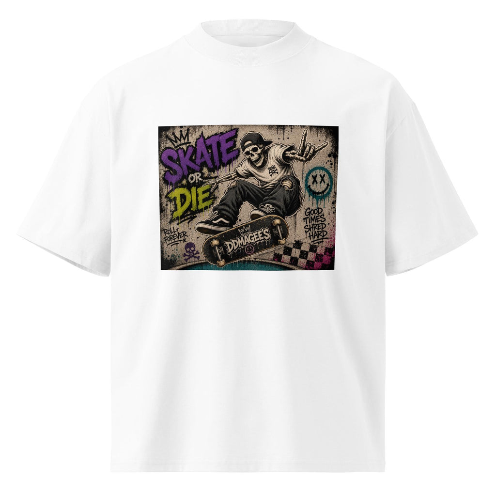 DDMaGee's Graffiti Unisex organic oversized high neck t-shirt