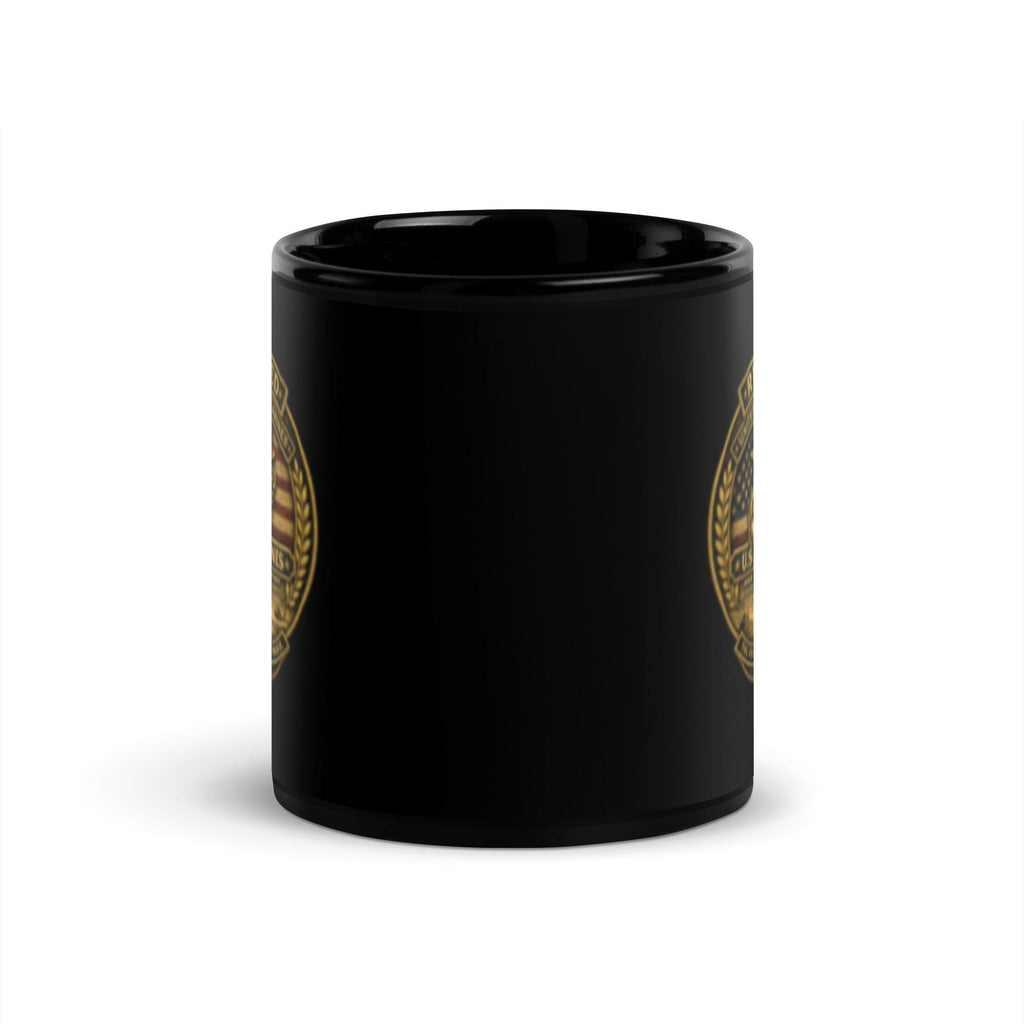 DDMagee's Retired US Marines Black Glossy Mug